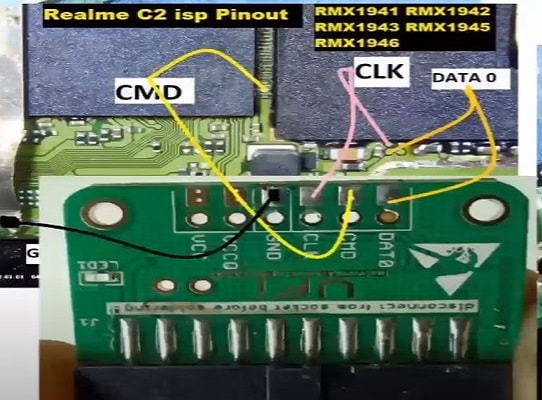 Realme c2 emmc isp pinout