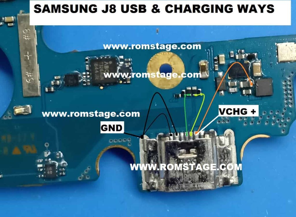 samsung j8 charging jumper soliution